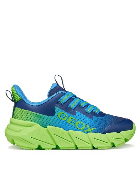 Geox Sneakersy J Flexyper Fast Boy J46N1A 02A9J C4378 S Niebieski. Niebieskie buty sportowe chłopięce Geox, bez wzorów, z materiału, bez zapięcia. Za 269.99 zł.