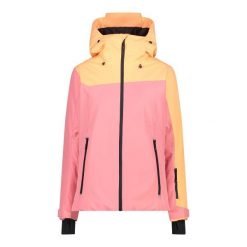 Damska kurtka narciarska CMP Fix. Czerwone kurtki snowboardowe damskie CMP, xs, bez wzorów, z lycry, bez kaptura, narciarskie, primaloft. Za 721.00 zł.