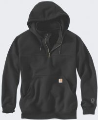 Bluza Carhartt Rain Defender Heavy QuarterZ Black. Czarne bluzy męskie Carhartt, m, bez wzorów, bez kaptura. Za 293.81 zł.
