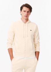 Bluza z kapturem Lacoste - Mężczyzna. Brązowe bluzy męskie Lacoste, m, bez wzorów, z bawełny, z kapturem. Za 708.95 zł.