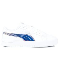 Buty damskie sportowe do chodzenia Puma JADA HOLO. Białe obuwie sportowe damskie Puma, bez wzorów, z gumy, trekkingowe. Za 122.00 zł.