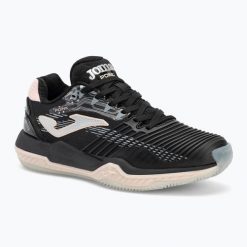 Buty do tenisa damskie Joma Point Lady C black. Czarne obuwie sportowe damskie Joma, bez wzorów, z gumy, tenisowe. Za 359.99 zł.