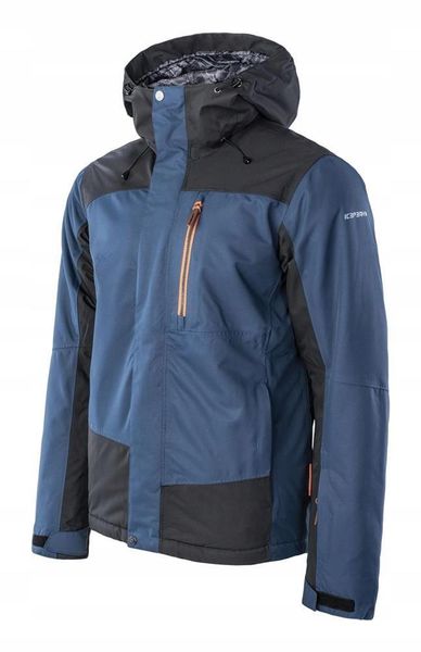 Kurtka narciarska męska Icepeak Capot. Niebieskie kurtki męskie Icepeak, na zimę, l, bez wzorów, z materiału, sportowe, bez kaptura. Za 847.29 zł.