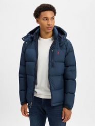 Polo Ralph Lauren kurtka puchowa Mężczyźni niebieski, XL. Niebieskie kurtki męskie Polo Ralph Lauren, na zimę, m, bez wzorów, z puchu, bez kaptura. Za 2,399.95 zł.