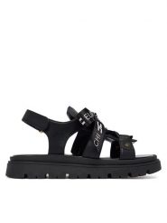 Elisabetta Franchi Sandały F4A2-E0588-1733999-D Czarny. Czarne sandały dziewczęce Elisabetta Franchi, ze skóry, bez zapięcia. Za 789.99 zł.