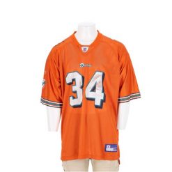 Second life - Reebok koszulka męska NFL Miami Dolphins - Stan bardzo dobry. Brązowe koszulki sportowe męskie Reebok, m, bez wzorów, z jeansu, bez kołnierzyka, bez ramiączek, do piłki nożnej. Za 170.36 zł.