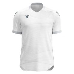 Koszulka Macron Wyvern Eco. Białe koszulki sportowe męskie Macron, bez wzorów, z tkaniny, bez kołnierzyka, bez ramiączek, do piłki nożnej. Za 266.50 zł.