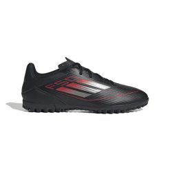 Buty piłkarskie adidas F50 Club TF. Czarne buty sportowe męskie Adidas, bez zapięcia, do piłki nożnej. W wyprzedaży za 217.95 zł.