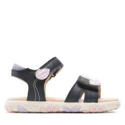 Sandały Geox. Sandały dziewczęce Geox, bez zapięcia. Za 249.99 zł.