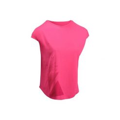 Koszulka fitness cardio 120. Czerwone koszulki sportowe damskie DOMYOS. W wyprzedaży za 24.99 zł.