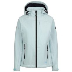 Kurtka Damska Fryatt Soft Shell. Niebieskie kurtki damskie Trespass, m, bez wzorów, bez kaptura. Za 317.99 zł.
