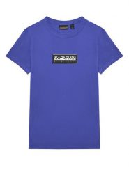Napapijri T-Shirt S-Chamois NP0A4HYL D Niebieski Regular Fit. Niebieskie t-shirty dla chłopców Napapijri, bez wzorów, z bawełny, bez ramiączek. Za 99.99 zł.