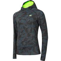 Bluza do biegania męska BLMF200 - morska zieleń allover. Bluzy męskie 4f. W wyprzedaży za 99.99 zł.