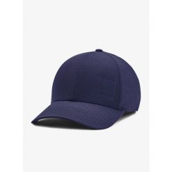Czapka z daszkiem Under Armour UA ArmourVent Stretch Fit Cap. Niebieskie czapki i kapelusze męskie Under Armour, bez wzorów, sportowe. Za 91.99 zł.