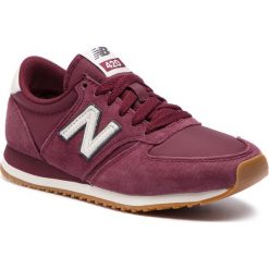 Sneakersy NEW BALANCE - U420BRG Bordowy. Czerwone półbuty damskie New Balance, bez wzorów, z materiału, klasyczne, bez obcasa, na płaskiej podeszwie, bez zapięcia. W wyprzedaży za 199.00 zł.