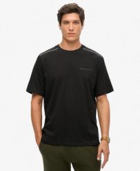 Luźny t-shirt z logo Tech. Czarne t-shirty męskie Superdry., m, bez wzorów, z bawełny, bez kołnierzyka. Za 141.60 zł.