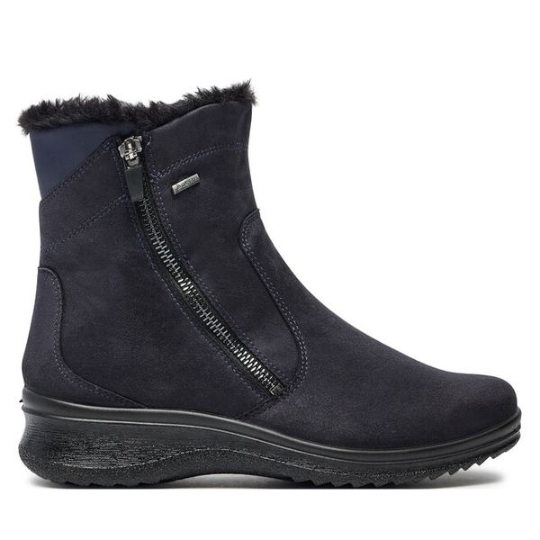 Botki Ara. Niebieskie botki damskie Ara, bez obcasa, na płaskiej podeszwie, bez zapięcia. Za 539.99 zł.