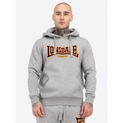 Bluza z kapturem Lonsdale Classic Ll002. Szare bluzy męskie Lonsdale, m, bez wzorów, z kapturem. Za 283.55 zł.