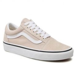 Buty do chodzenia damskie Vans Old Skool. Białe obuwie sportowe damskie Vans, bez wzorów, z materiału, trekkingowe, Vans Old Skool. Za 314.00 zł.