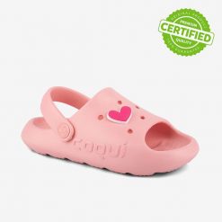 Sandały Coqui Maya dla dziewczynki, różowe pastelowe. Czerwone sandały dziewczęce 909, z materiału, bez zapięcia. Za 125.99 zł.