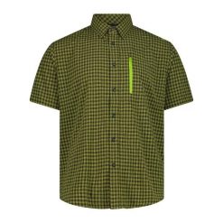 Koszula z kieszenią na piersi CMP. Zielone koszule męskie CMP, xl, bez wzorów, ze skóry, klasyczne, bez kołnierzyka, bez ramiączek. Za 239.00 zł.