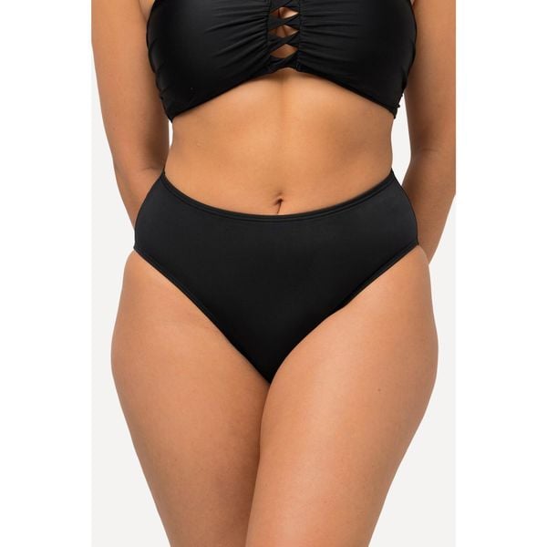 Damskie Figi od bikini możliwość różnych kombinacji UPF 20+. Czarne bikini damskie Ulla Popken, plus size, bez wzorów, plus size. Za 93.99 zł.
