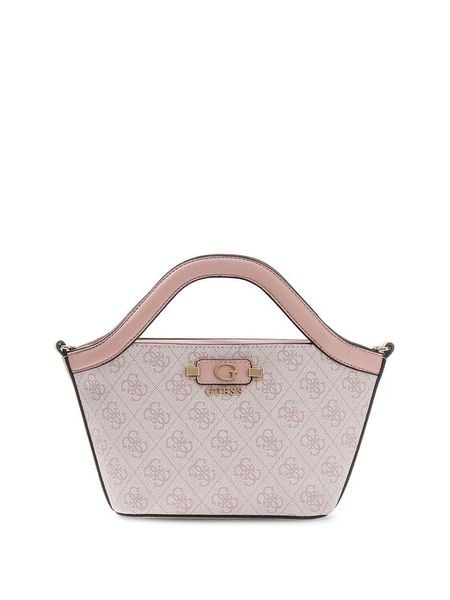 Guess Torebka Lindsey Mini HWSG97 49750 Różowy jasny. Czerwone torebki do ręki damskie Guess, z aplikacjami, bez dodatków. Za 584.99 zł.