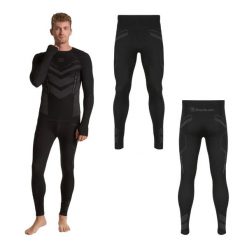 Spodnie termoaktywne męskie OneTeam ACHILL BAMBOO THERMO LIGHT PLUS bezszwowe. Czarne spodnie snowboardowe męskie ONETEAM, m, bez wzorów, narciarskie. Za 49.99 zł.