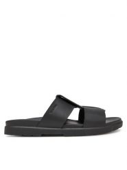 Calvin Klein Klapki Lug Sandal Double T Lth HM0HM01734 Czarny. Czarne klapki męskie Calvin Klein, ze skóry. Za 519.99 zł.