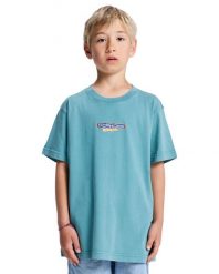 Koszulka z krótkim rękawem dla Chłopca PLANETARIUM. Niebieskie t-shirty dla chłopców DC Shoes, bez wzorów, z bawełny, bez ramiączek. Za 109.99 zł.
