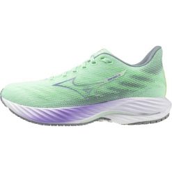 Buty do biegania damskie Mizuno Wave Rider 28. Białe obuwie sportowe damskie Mizuno, bez wzorów, do biegania, mizuno wave. Za 709.99 zł.