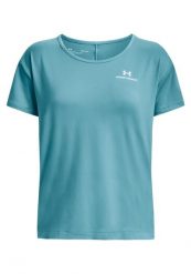 Koszulka Under armour model 1365683-433 dla kobiet. Zielone t-shirty damskie Under Armour, xs, bez wzorów, z materiału, bez kołnierzyka. Za 133.20 zł.
