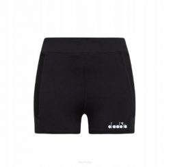 Spodenki tenisowe Diadora Short Tights Pocket. Czarne szorty sportowe damskie Diadora, l, bez wzorów, z elastanu, tenisowe. Za 119.99 zł.