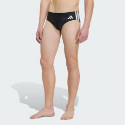 KĄPIELÓWKI 3S. Białe kąpielówki męskie Adidas, l, bez wzorów, z dzianiny, na fitness i siłownię. Za 109.00 zł.
