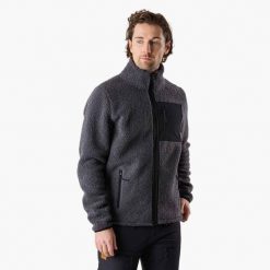 Bluza polarowa rozpinana Turystyka Męska Swedemount Lofoten Pile Jacket. Szare bluzy sportowe męskie SWEDEMOUNT, m, bez wzorów, z polaru, bez kaptura, narciarskie. Za 372.00 zł.