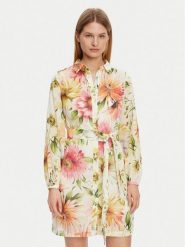 Guess Sukienka koszulowa W5GK65 WH6C0 Kolorowy Regular Fit. Sukienki damskie Guess, xl, z aplikacjami, z bawełny, bez kołnierzyka, bez ramiączek, koszulowe. Za 379.99 zł.