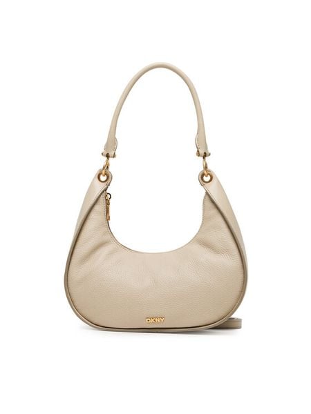 DKNY Torebka R44CEI49 Beżowy. Brązowe torebki do ręki damskie DKNY, bez wzorów, ze skóry, bez dodatków. Za 779.99 zł.