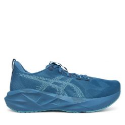 Buty do biegania Asics. Niebieskie buty sportowe męskie Asics, bez zapięcia, do biegania. Za 679.99 zł.