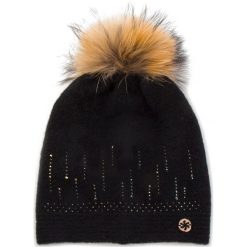 Czapka GRANADILLA - Soft Wool Swaroski JG5301 Black 001. Czarne czapki i kapelusze damskie Granadilla, z elastanu. Za 439.00 zł.