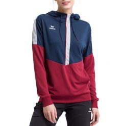 Damska bluza z kapturem Erima Squad. Czerwone bluzy sportowe damskie Erima, l, bez wzorów, z kapturem, do piłki nożnej. W wyprzedaży za 142.00 zł.