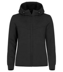 Clique Hayden Women Bluza z kapturem z miękkiego materiału air-layer. Czarne bluzy damskie CLIQUE, m, bez wzorów, z elastanu, z kapturem. Za 237.89 zł.