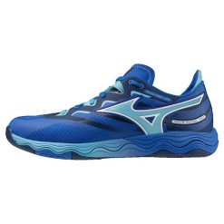 Buty z korkami Mizuno Wave Medal 7 Neo Niebieskie. Niebieskie buty sportowe męskie Mizuno, ze skóry, bez zapięcia, do piłki ręcznej, mizuno wave. W wyprzedaży za 503.35 zł.