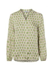 More & More Bluzka damska casual Kobiety wiskoza zielony|różowy|biały wzorzysty, 36. Białe bluzki damskie More & More, bez wzorów, z wiskozy, casualowe, bez kołnierzyka, bez ramiączek. Za 339.95 zł.