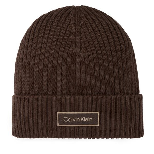 Czapka Calvin Klein. Brązowe czapki i kapelusze męskie Calvin Klein, na zimę, bez wzorów. Za 150.99 zł.