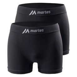 Bokserki Męskie Marevo (zestaw 2 Sztuk). Czarne bokserki męskie MARTES ESSENTIALS, m, bez wzorów, z elastanu. Za 34.99 zł.