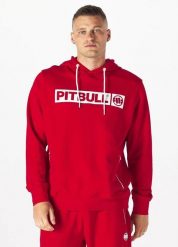Bluza sportowa męska Pitbull West Coast Hooded Hilltop Terry Group. Czerwone bluzy sportowe męskie PITBULL, l, bez wzorów, z bawełny, z kapturem. Za 279.00 zł.