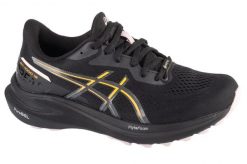 Buty do biegania damskie Asics Gt-1000 13 Gtx. Czarne obuwie sportowe damskie Asics, bez wzorów, z materiału, do biegania. Za 601.10 zł.