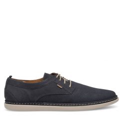 Półbuty Lasocki. Niebieskie półbuty na co dzień męskie Lasocki, bez zapięcia. Za 199.99 zł.