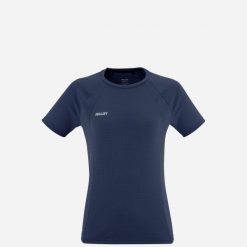 Koszulka damska z krótkim rękawem Millet Fusion active fit Polartec Power Dry. Niebieskie t-shirty damskie Millet, s, bez wzorów, bez kołnierzyka. W wyprzedaży za 139.00 zł.