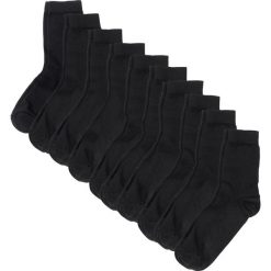 Skarpetki basic (10 par), bawełna organiczna. Szare skarpety damskie bonprix, bez wzorów, z bawełny. Za 67.99 zł.